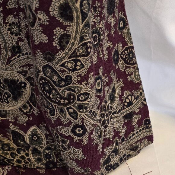 Michael Taylor Purple Skirt, Size Large, 100% Rayon, Pockets, Made In Mexico - Picture 8 of 9